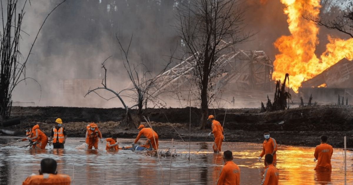 అంబేడ్కర్ కోనసీమలో ఓఎన్జీసీ పైప్‌లైన్ గ్యాస్ లీక్ – గ్రామస్థుల్లో భయాందోళన